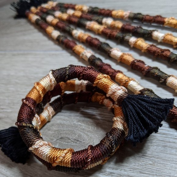 Brown Mix 20 INCH Dreadlock Hair Wraps - Picture 1 of 16